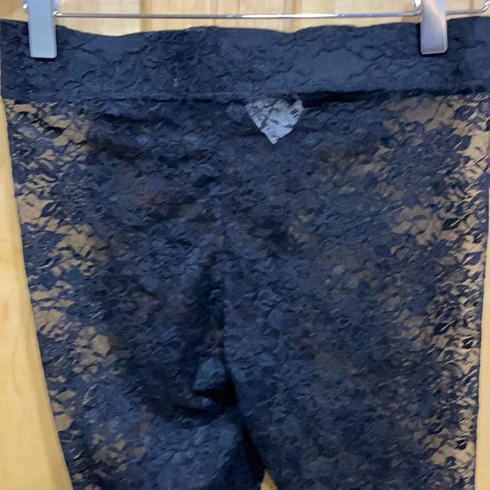 Bozzolo black lace leggings elastic waist New sz S - Picture 5 of 7